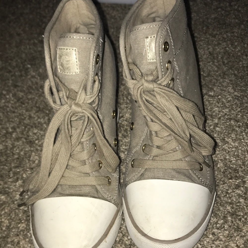 Pair of Guess brand sneaker wedges
